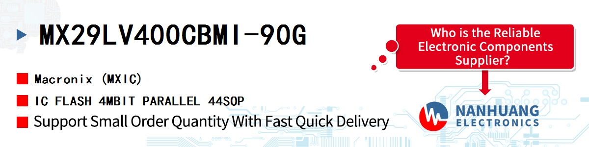 MX29LV400CBMI-90G MXIC IC FLASH 4MBIT PARALLEL 44SOP